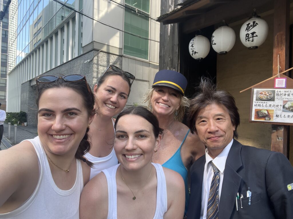 4 pretty women with Japanese friend Osaka Japan